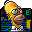 Homer in 3D land folder icon